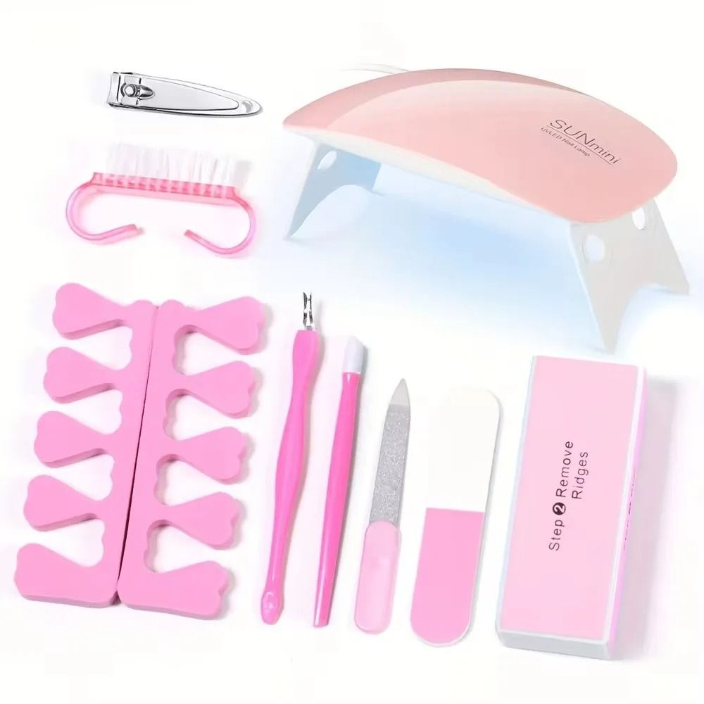 Professional USB Electric Nail Drill  Nail Lamp Starter Kit 6