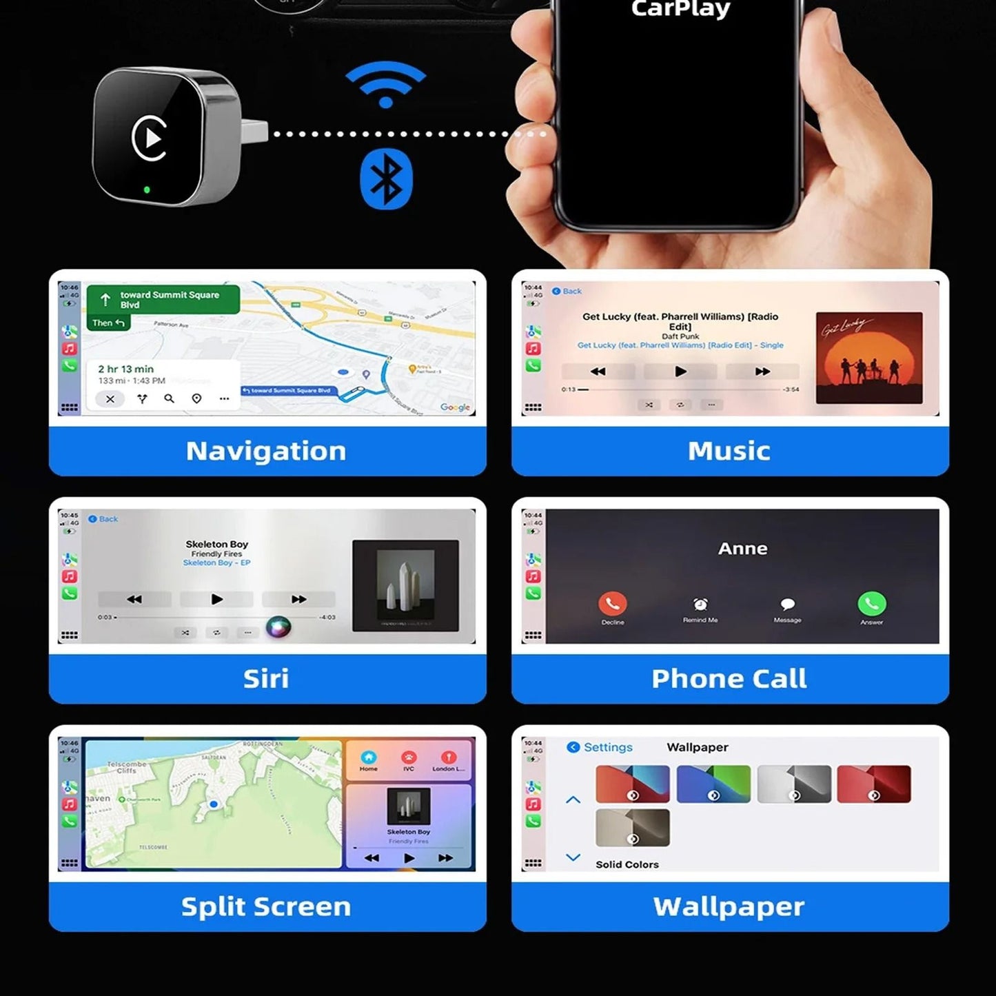 Wireless CarPlay And Android Auto Adapter 2