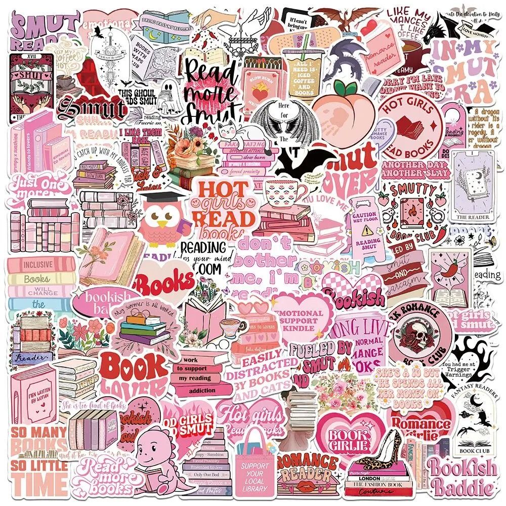 Bookish Reading Sticker Decals Mix Pack 1
