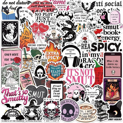 Bookish Reading Sticker Decals Mix Pack 6