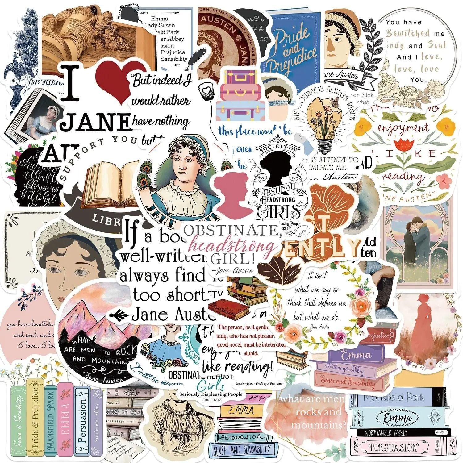 Bookish Reading Sticker Decals Mix Pack 13