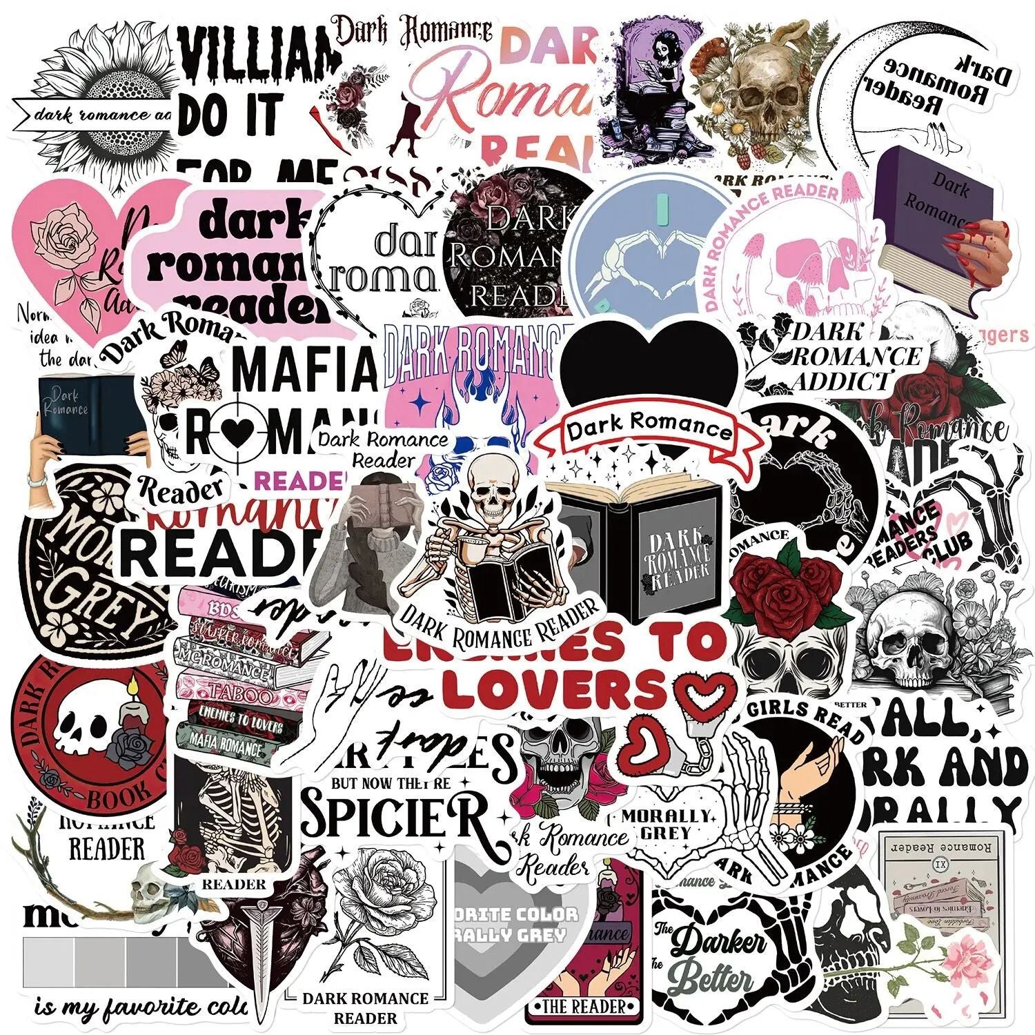 Bookish Reading Sticker Decals Mix Pack 14