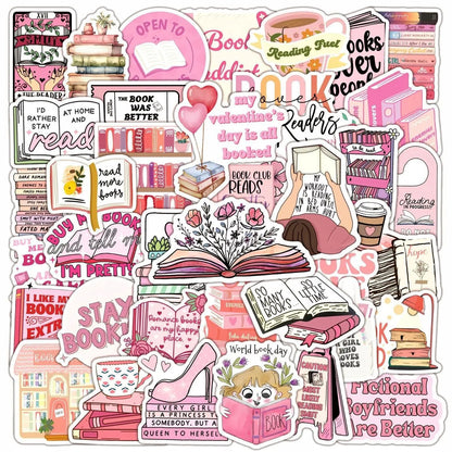 Bookish Reading Sticker Decals Mix Pack 16