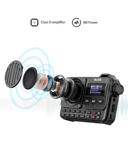 MLOVE BV800 Portable Bluetooth Speaker With FM Radio And LCD 1