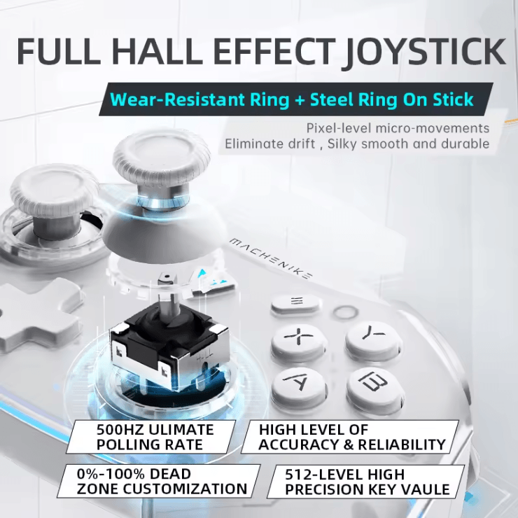 Machenike G5 Pro Wireless Gaming Controller With Hall Trigger And Joystick 2
