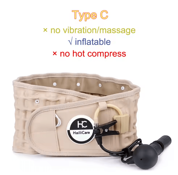 Heating Waist Massager Belt With Vibration And Inflatable Back Support 6