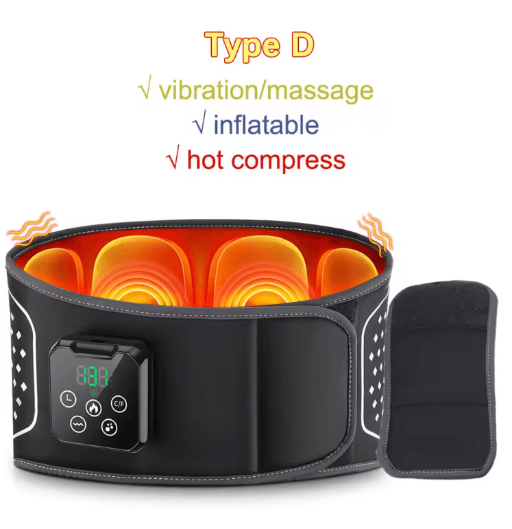 Heating Waist Massager Belt With Vibration And Inflatable Back Support 7