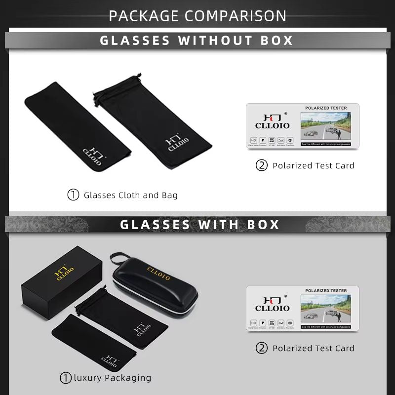 CllOIO Photochromic Polarized Sunglasses For Men  Day  Night Driving AntiGlare Glasses 5