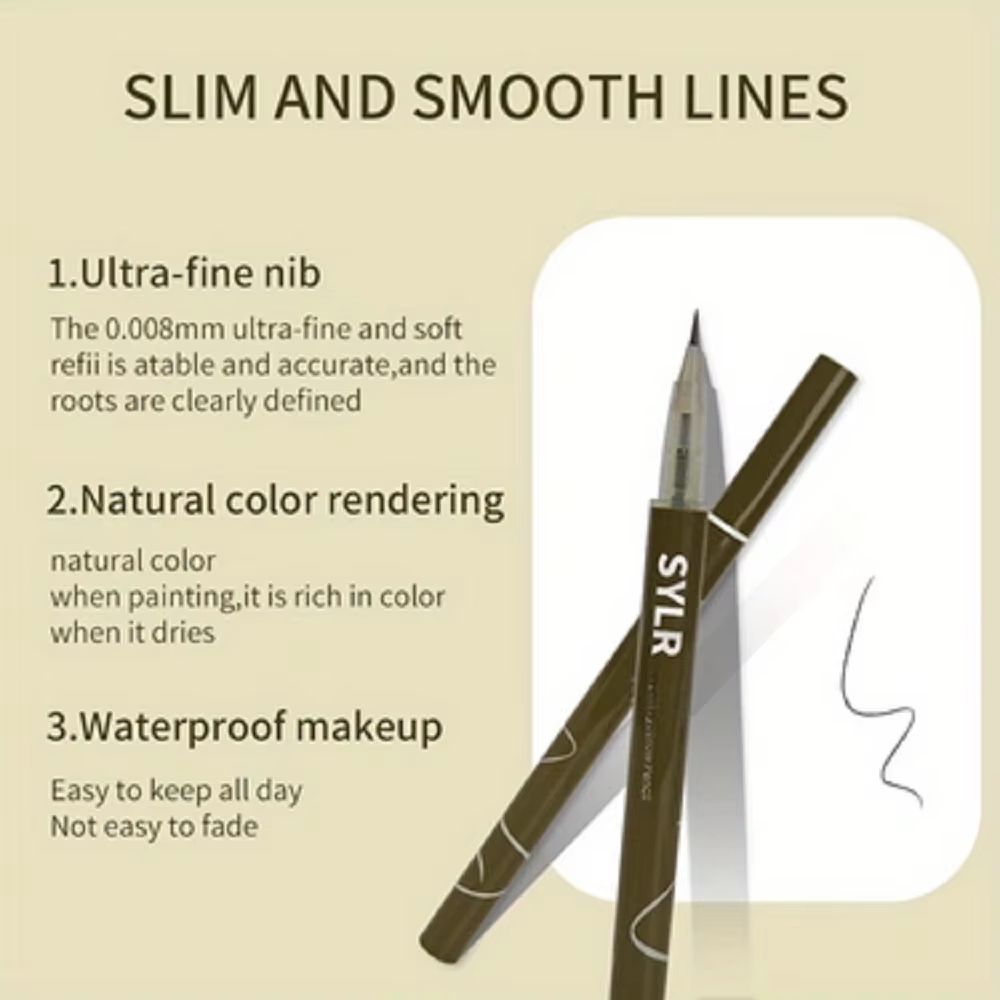 PrecisionLine Ultra Fine Waterproof Eyebrow Pen  Long Lasting Smudge Proof High Pigment Brow Pencil 3