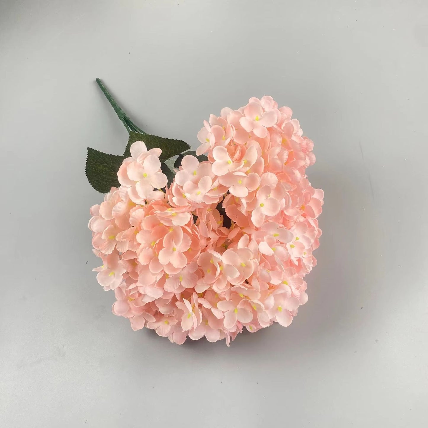 Elegant 5Head Silk Hydrangea Bouquet  Realistic Artificial Flowers For Home Wedding  Party Decor 5