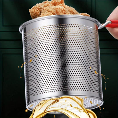 4Piece Stainless Steel Tempura Fryer Pot Set  Small Deep Frying Pan With Basket  Lid For Kitchen Co 4