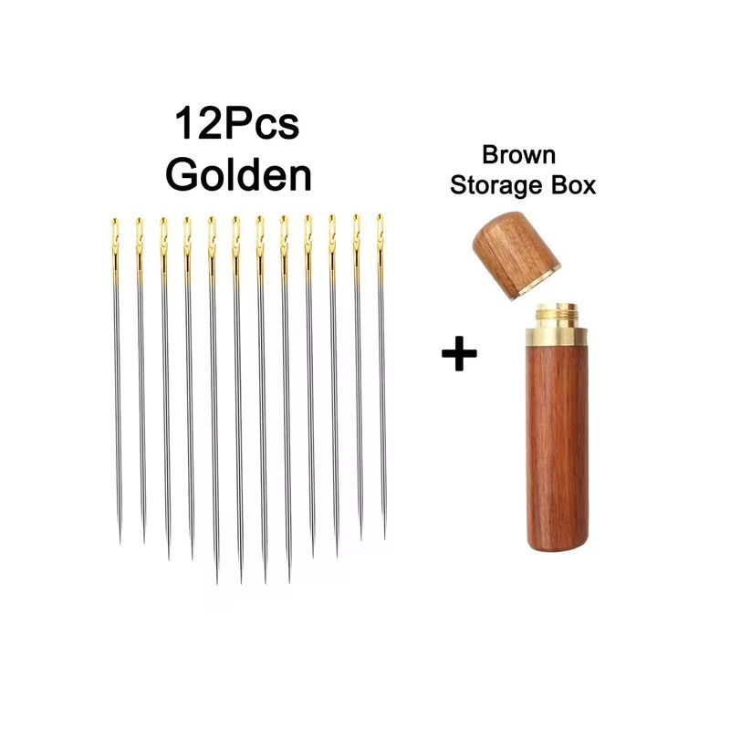 12Piece Easy Thread Blind Sewing Needles  Stainless Steel SelfThreading Needles For Elderly  DIY Se 6