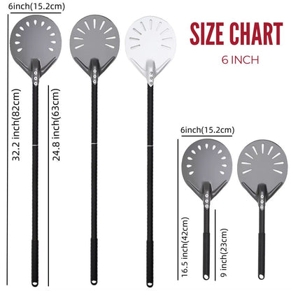Aluminum Pizza Peel Paddle  6 12 13  14 Inch Hard Anodized Bread  Pizza Oven Spatula For Baking 3