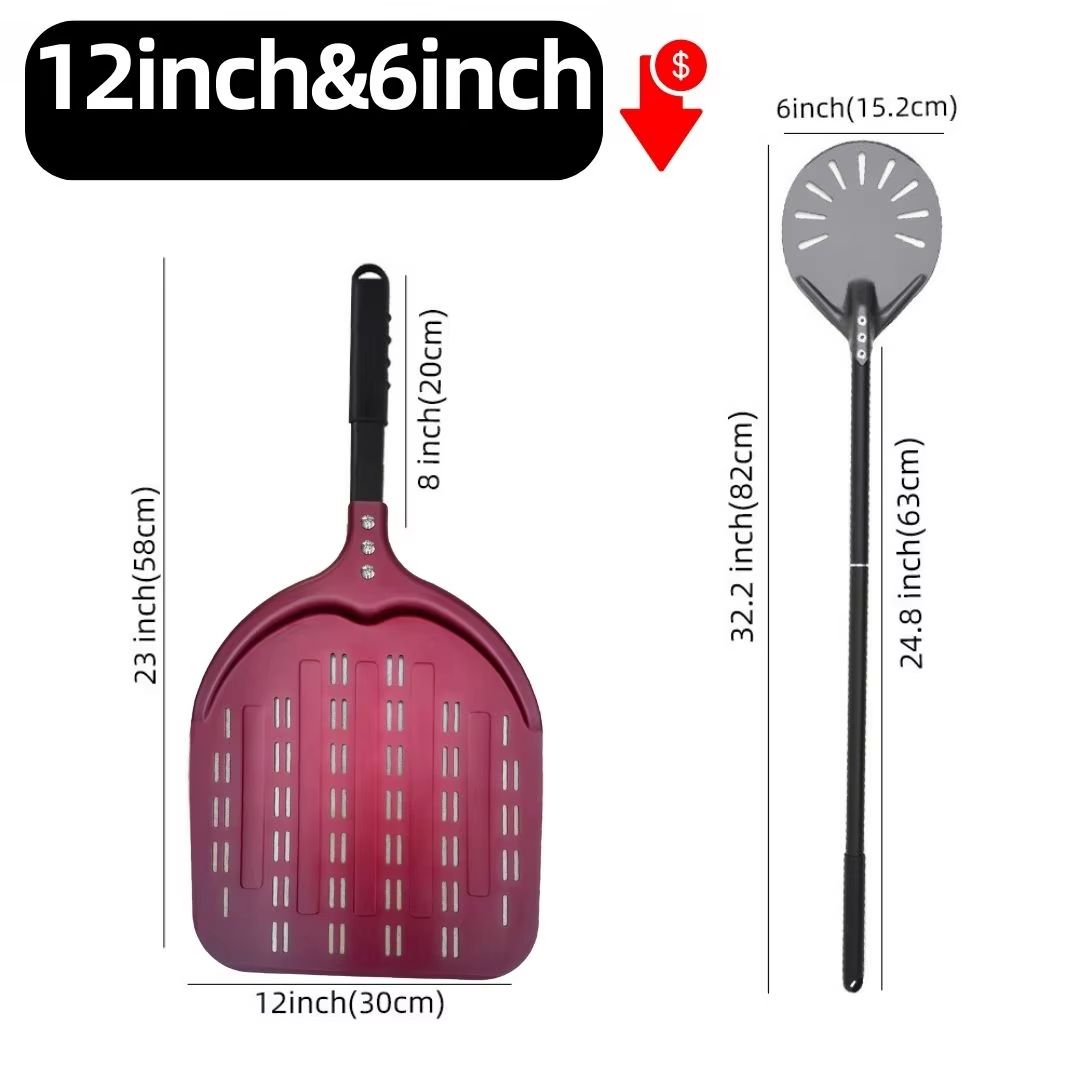 Aluminum Pizza Peel Paddle  6 12 13  14 Inch Hard Anodized Bread  Pizza Oven Spatula For Baking 18