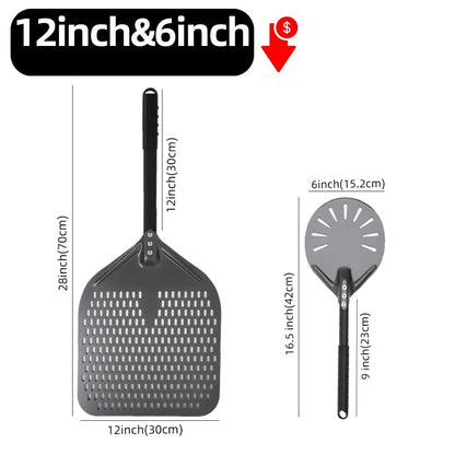 Aluminum Pizza Peel Paddle  6 12 13  14 Inch Hard Anodized Bread  Pizza Oven Spatula For Baking 22