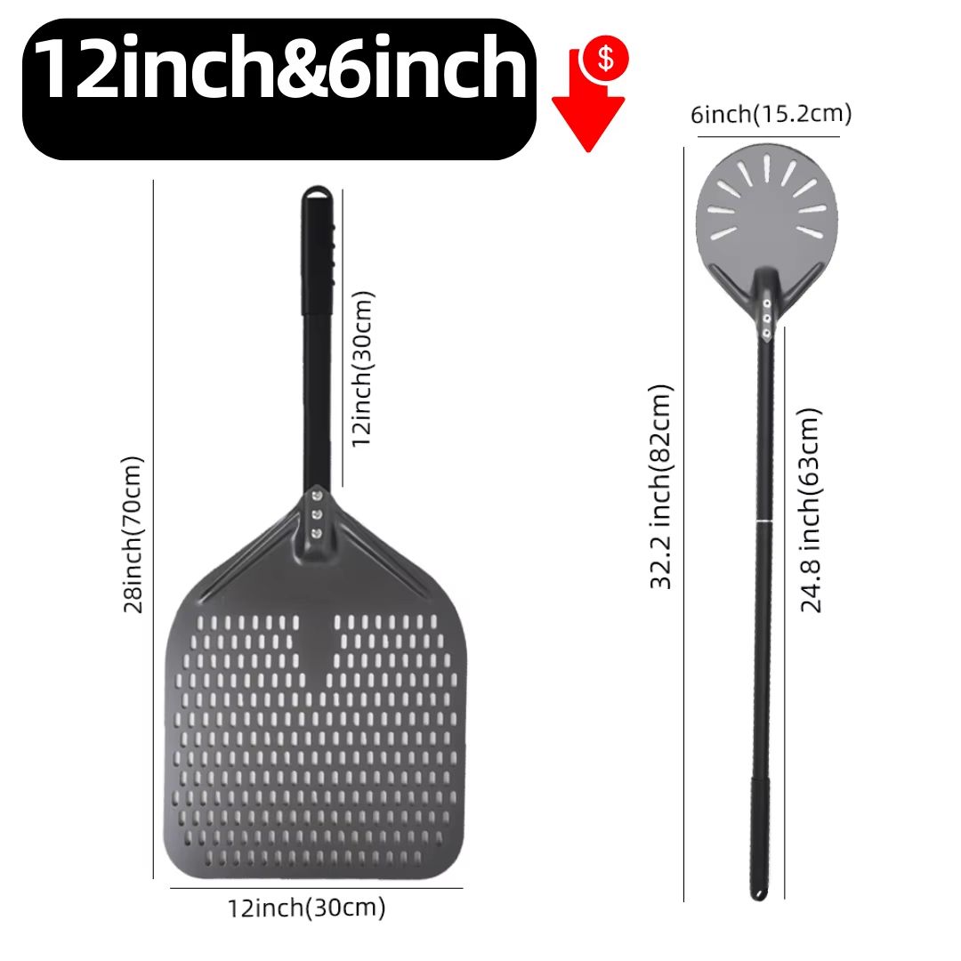 Aluminum Pizza Peel Paddle  6 12 13  14 Inch Hard Anodized Bread  Pizza Oven Spatula For Baking 28