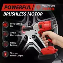 1000Nm Cordless Impact Wrench Drill  Brushless High Torque 20V Electric Power Tool With Battery  Fa 4