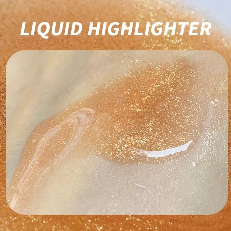 USHAS 4Color Liquid Highlighter Makeup  LongLasting Brightening Body  Facial Illuminator With Moist 5