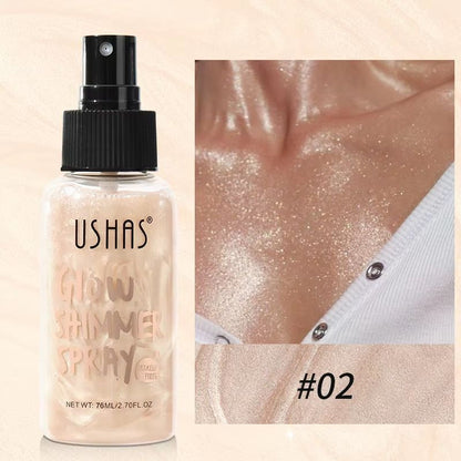 USHAS 4Color Liquid Highlighter Makeup  LongLasting Brightening Body  Facial Illuminator With Moist 7