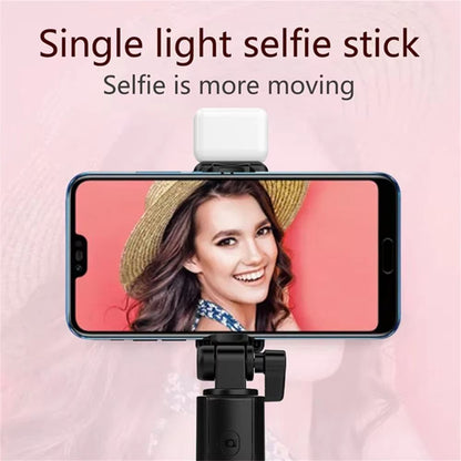 Portable Bluetooth Selfie Stick Tripod With Remote  Fill Light  Extendable Wireless Phone Stand For 1
