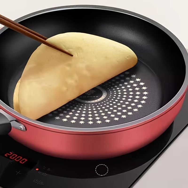Premium 24cm Cast Iron Omelette Pan  Nonstick Honeycomb Frying Pan For Gas  Electric Cooktops 2