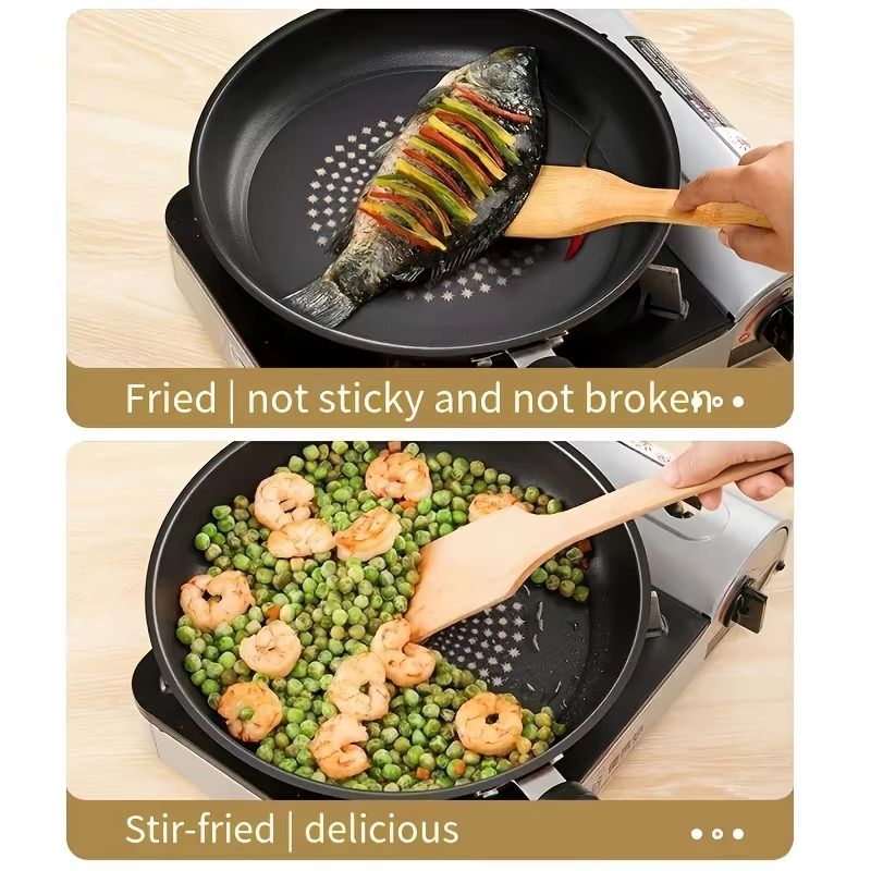 Premium 24cm Cast Iron Omelette Pan  Nonstick Honeycomb Frying Pan For Gas  Electric Cooktops 4
