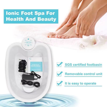 Detox Ion Electric Foot Spa Bath Massager  Vibrating Whirlpool Footbath For Relaxation  Health Ther 2