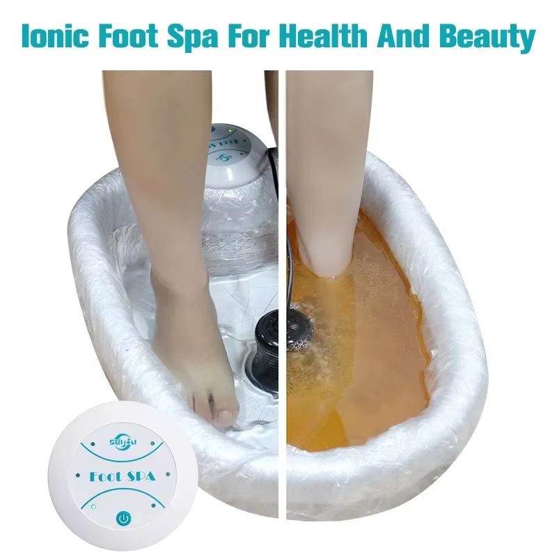 Detox Ion Electric Foot Spa Bath Massager  Vibrating Whirlpool Footbath For Relaxation  Health Ther 4