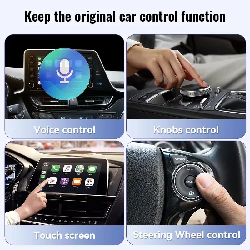 XUDA Wireless CarPlay  Android Auto Adapter  Smart PlugandPlay Mini Box For Fast WiFi Connection Un 1