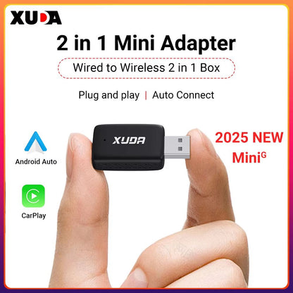 XUDA Wireless CarPlay  Android Auto Adapter  Smart PlugandPlay Mini Box For Fast WiFi Connection Un 6