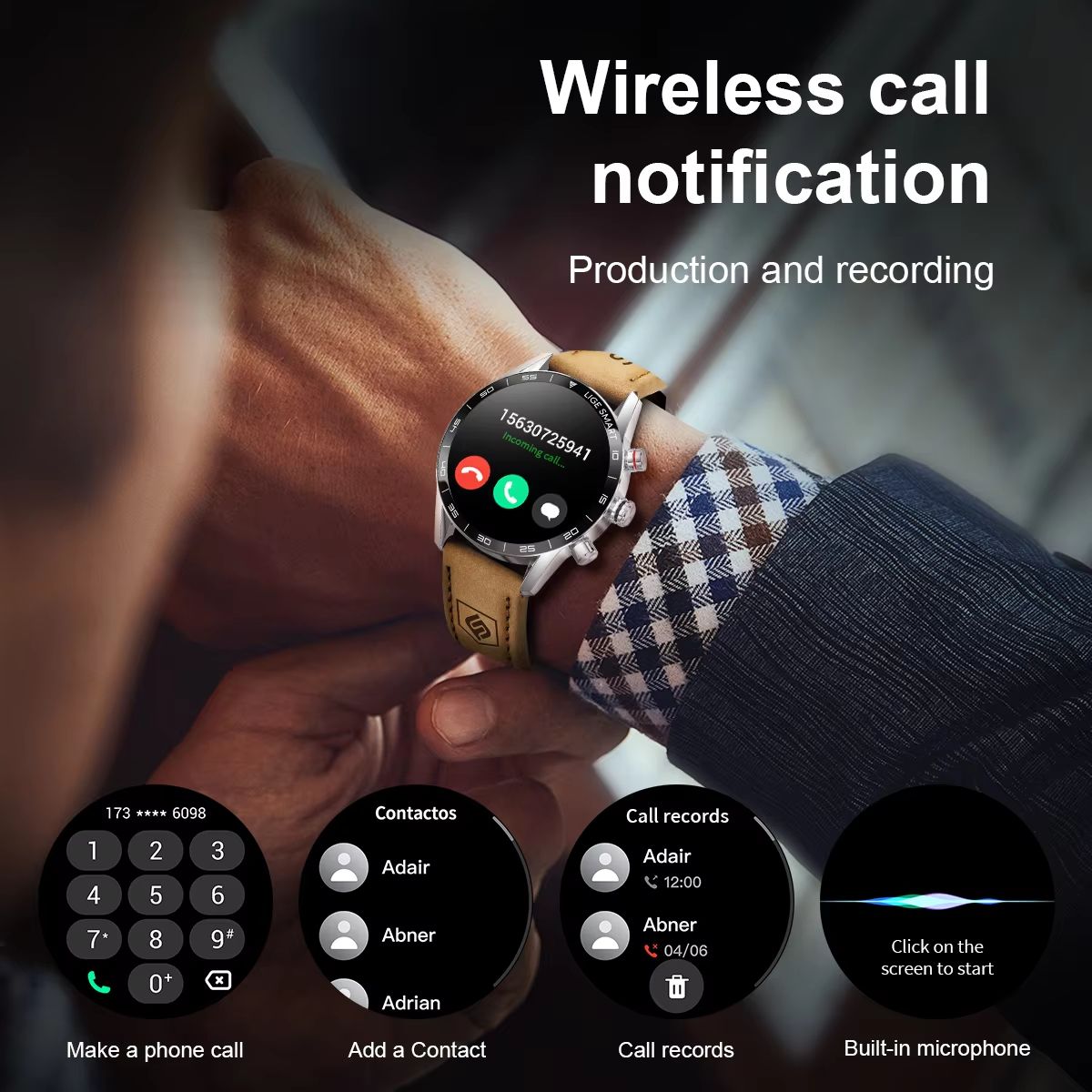 LIGE 2024 Military GPS Smart Watch  Rugged Mens AMOLED Outdoor Waterproof Smartwatch With Bluetooth 1