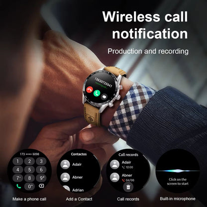 LIGE 2024 Military GPS Smart Watch  Rugged Mens AMOLED Outdoor Waterproof Smartwatch With Bluetooth 1