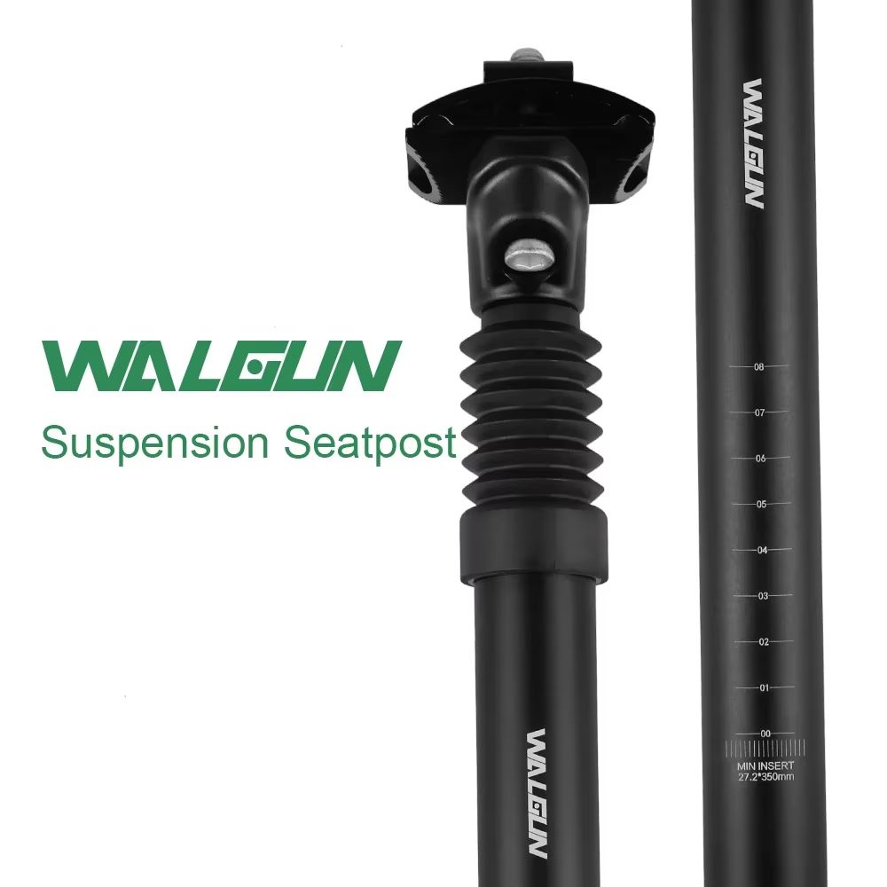 WG23A Suspension Seatpost – Shock-Absorbing Mountain Bike Seat Post Tube for MTB & Road Bikes (27.2 / 28.6 / 30.9 / 31.6