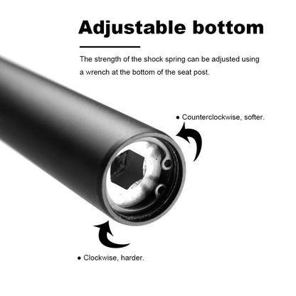 WG23A Suspension Seatpost  ShockAbsorbing Mountain Bike Seat Post Tube For MTB  Road Bikes 272  286 3