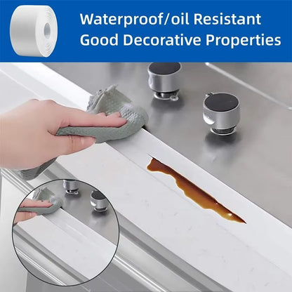 Waterproof SelfAdhesive Caulk Sealing Tape  PVC OilProof Kitchen Sink  Bathroom Edge Strip 1m  2m   2