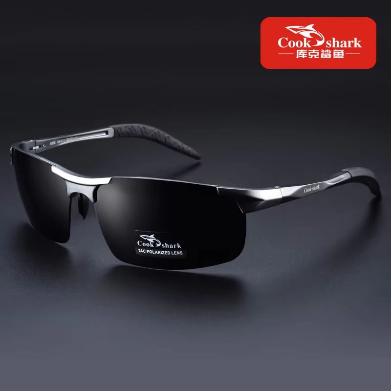 Cook Shark Aluminum Magnesium Sunglasses  Mens HD Polarized Driving Glasses With Lightweight Frame 10