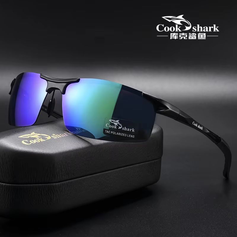 Cook Shark Aluminum Magnesium Sunglasses  Mens HD Polarized Driving Glasses With Lightweight Frame 7