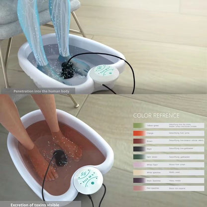 Ionic Detox Foot Bath Massage Machine With Basin  Electric Foot Spa Massager With Vibration  Deep C 4