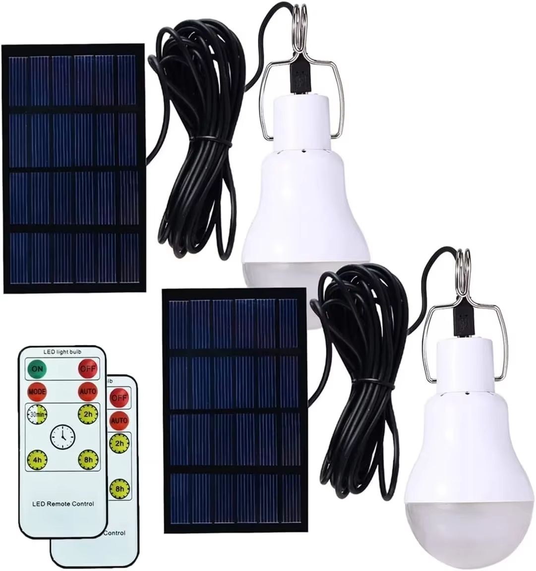 LED Solar Bulb Light  Waterproof USB Rechargeable Outdoor  Indoor Hanging Lamp For Emergency And Ca 5