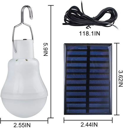 LED Solar Bulb Light  Waterproof USB Rechargeable Outdoor  Indoor Hanging Lamp For Emergency And Ca 6