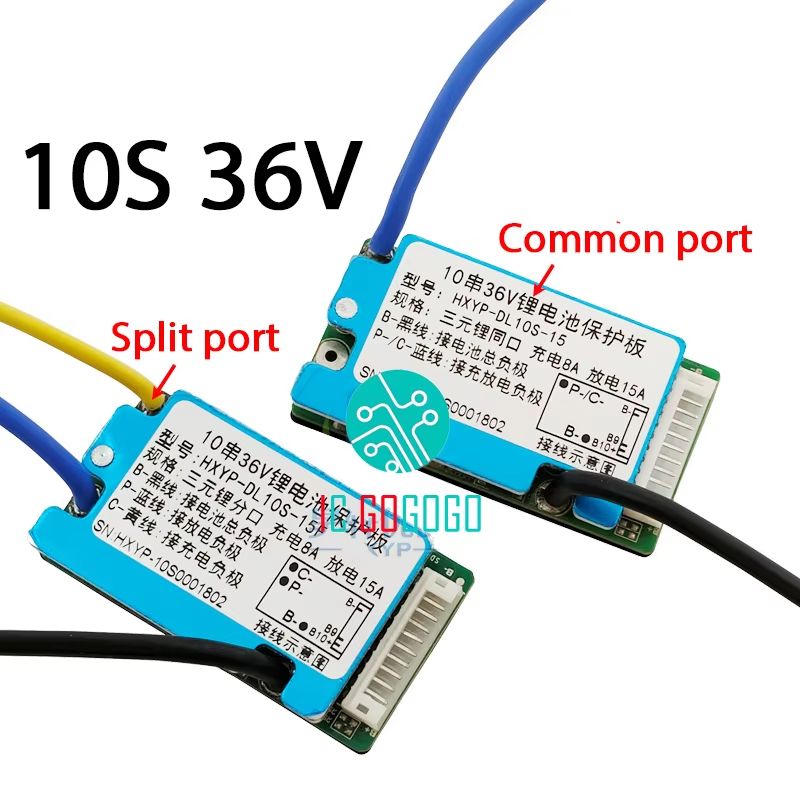 10S 36V  13S 48V Lithiumion Battery Protection Board BMS  15A20A With Temperature Sensor  Heat Sink 1
