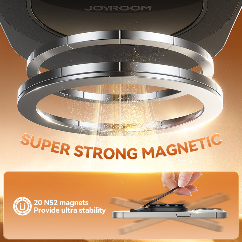 Magnetic Phone Holder Mount, Suction Cup Phone Grip, Strong Pull Ring for iPhone, Samsung, Android