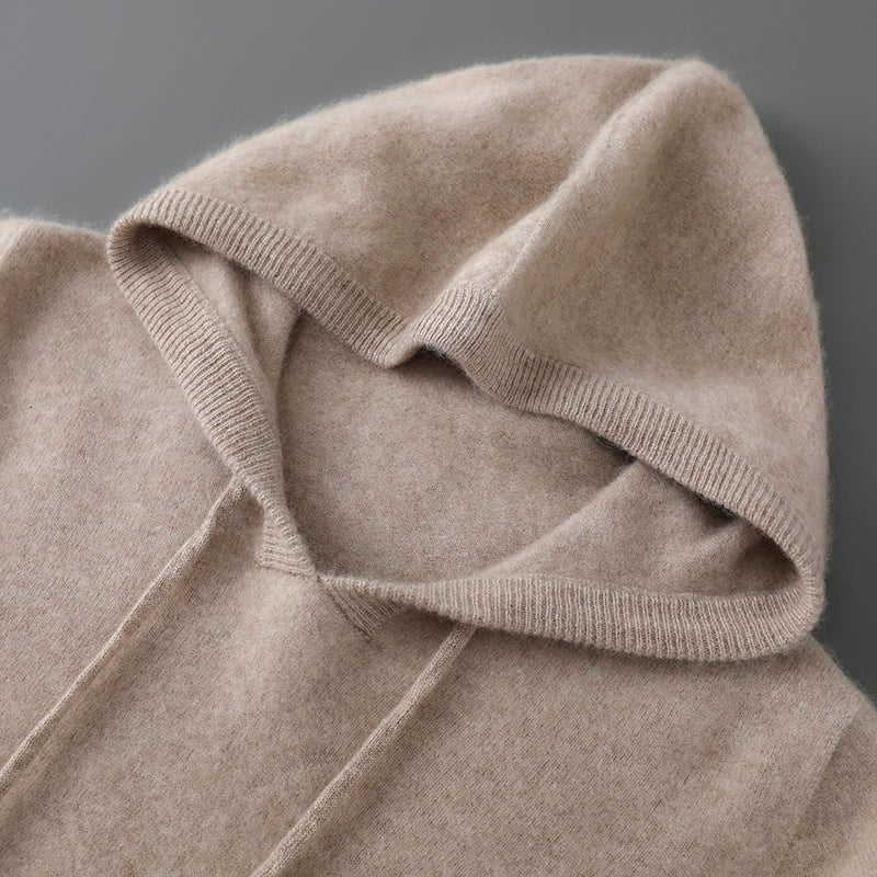 Mens Merino Wool Sweater Thick Hooded Pullover Soft Knitwear For Autumn Winter Casual Comfort Wool  3