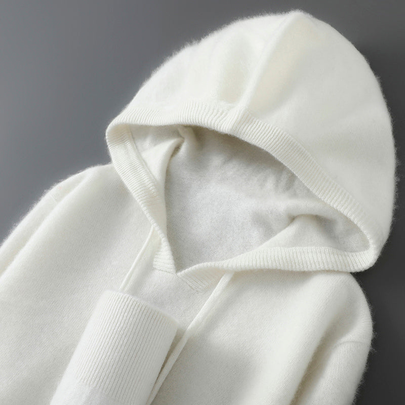 Mens Merino Wool Sweater Thick Hooded Pullover Soft Knitwear For Autumn Winter Casual Comfort Wool  6
