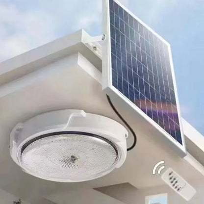 Solar Ceiling Light with Remote Control – 60W-500W Indoor & Outdoor LED Solar-Powered Lamp for Garden, Home & Garage
