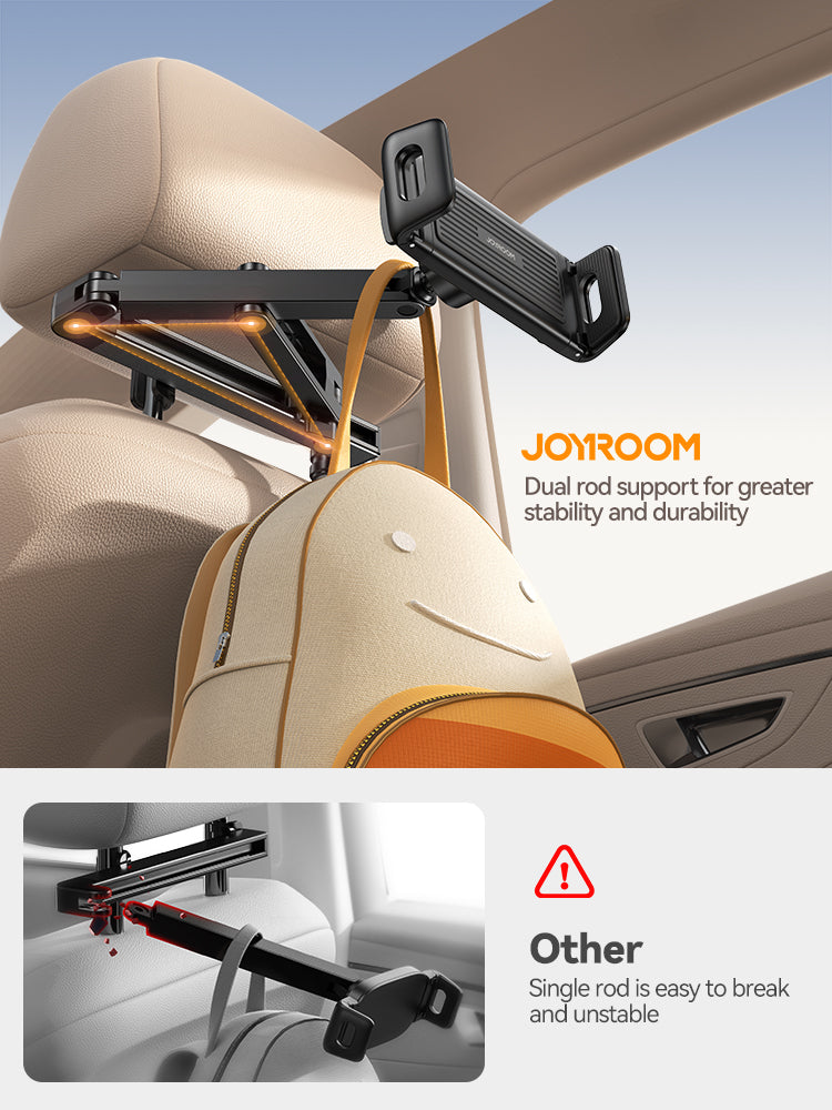 3 In 1 Adjustable Backseat Car Mount Car Headrest Tablet Holder Mount Road Trip Essentials For 4712 2