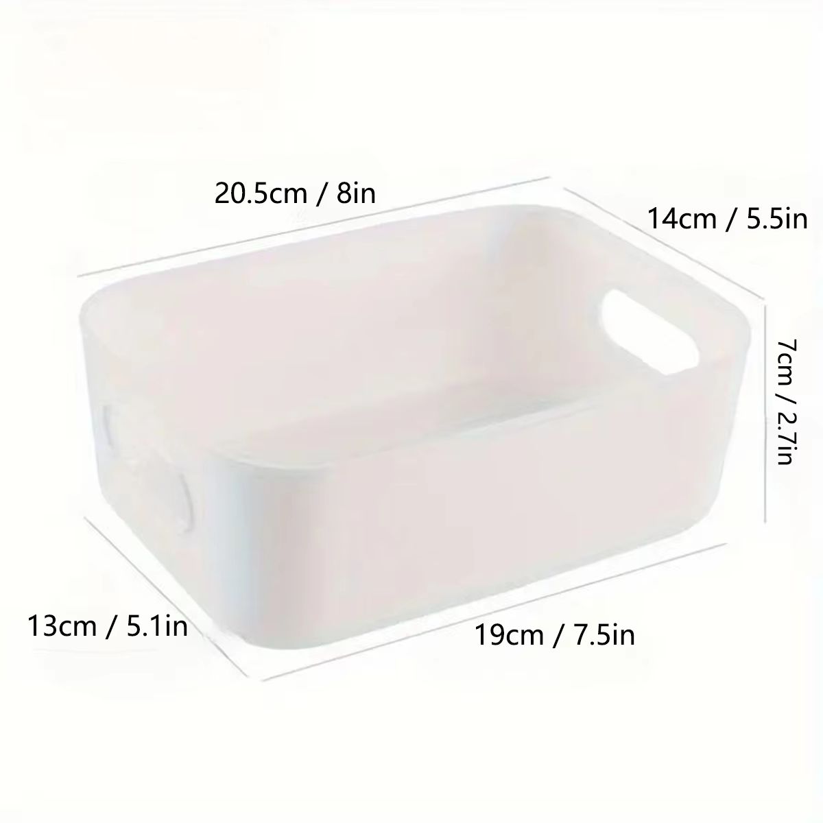 10pcs Large Capacity Storage Boxes With Lids  Household Plastic Organizer Baskets For Toys Snacks   2