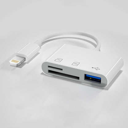 OTG Adapter USB 3.0 Type C SD TF Card Reader for iPhone 14 15 16 iPad MacBook Android Cameras Plug and Play