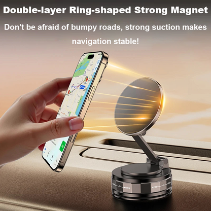 Universal 360° Vacuum Magnetic Car Phone Mount, Suction Cup Holder for iPhone, Samsung, Xiaomi