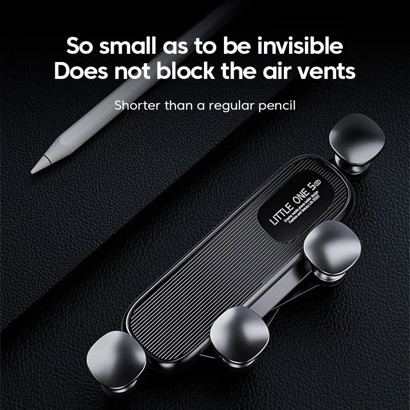 Air Vent Clip Navigation Stand, 360° Rotation Gravity Car Phone Holder, Telescopic Air Outlet Support 4.7-7 inch